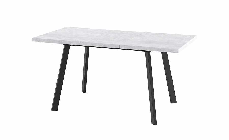 BORG-120 Стол раздвижной серый сланец/черный, рис. 2 — магазин ЧУ